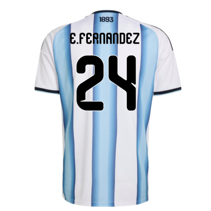Argentina Enzo Fernandez 24 Home Soccer Jersey World Cup 2026
