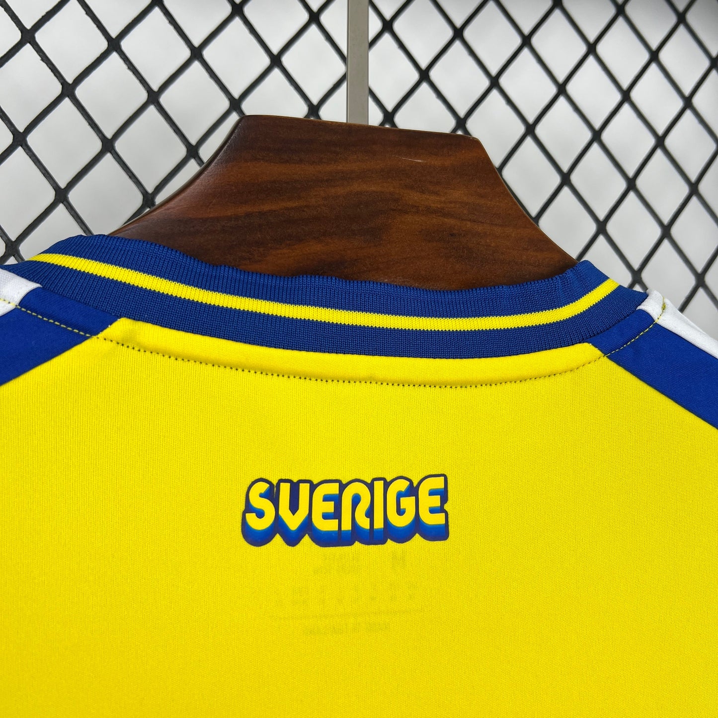 Sweden Hugo Larsson 20 Home Soccer Jersey World Cup 2026