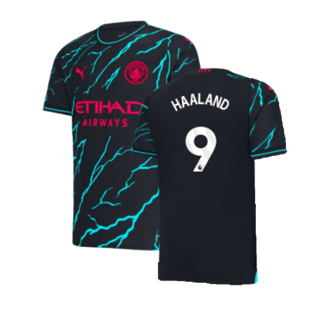 Man City Erling Haaland 9 Third Soccer Jersey 2023/24