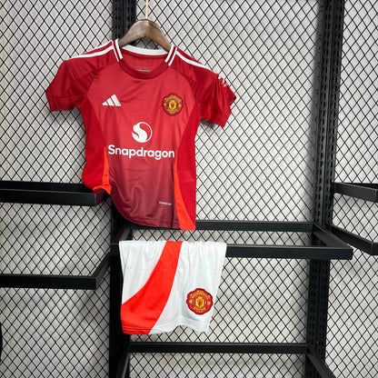 Manchester United Cristiano Ronaldo 7 Home Kids Soccer Jersey 2024/25