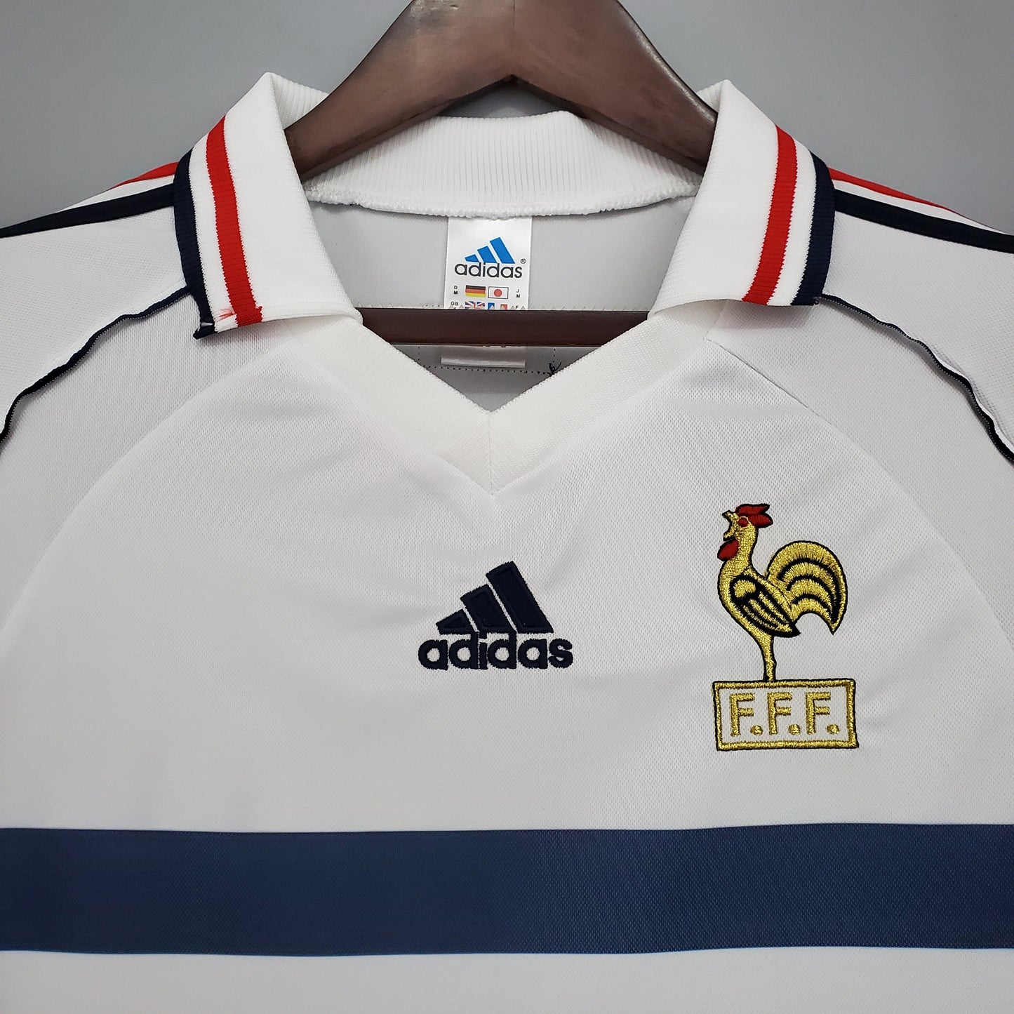 France Zinedine Zidane 10 Away Retro Soccer Jersey World Cup 1998