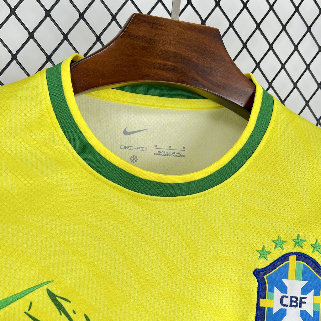 Brazil X Pombo Special Edition Soccer Jersey 2025-2026 - Yellow