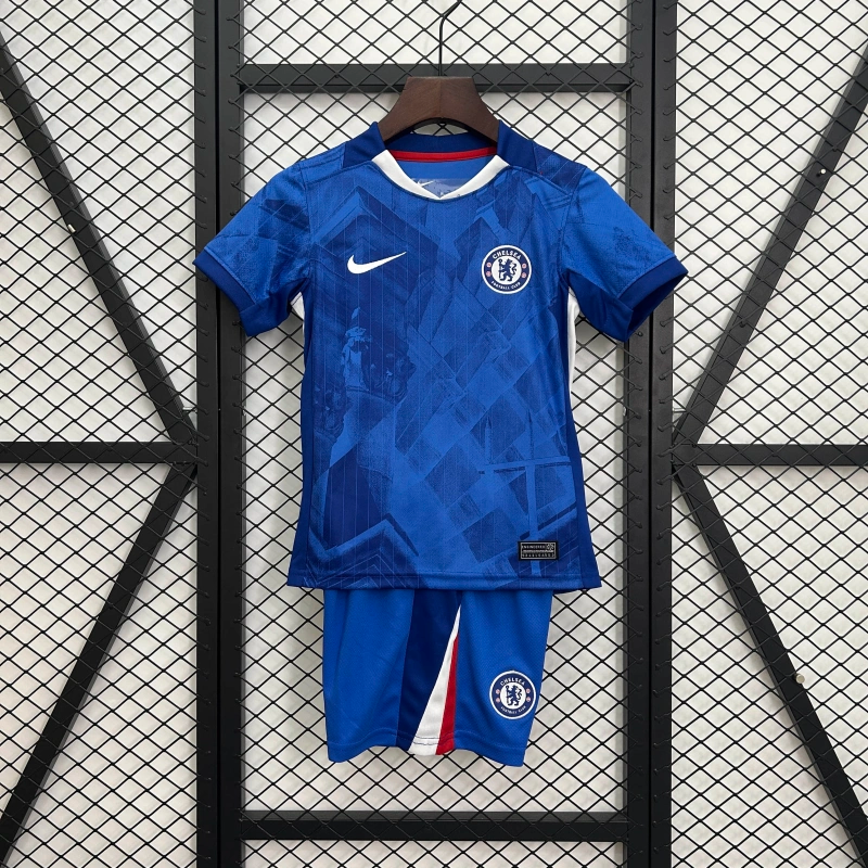 Chelsea Enzo Fernandez 8 Kids Home Soccer Jersey 2025-2026
