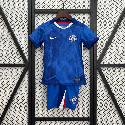 Chelsea Enzo Fernandez 8 Kids Home Soccer Jersey 2025-2026