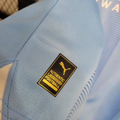 Man City Kevin De Bruyne 17 Kids Home Soccer Jersey 2023/24