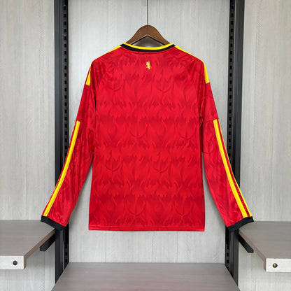 Belgium Long Sleeve Home Soccer Jersey World Cup 2026
