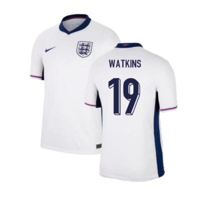 England Ollie Watkins 19 Home Soccer Jersey Euro 2024
