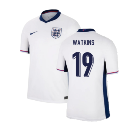 England Ollie Watkins 19 Home Soccer Jersey Euro 2024