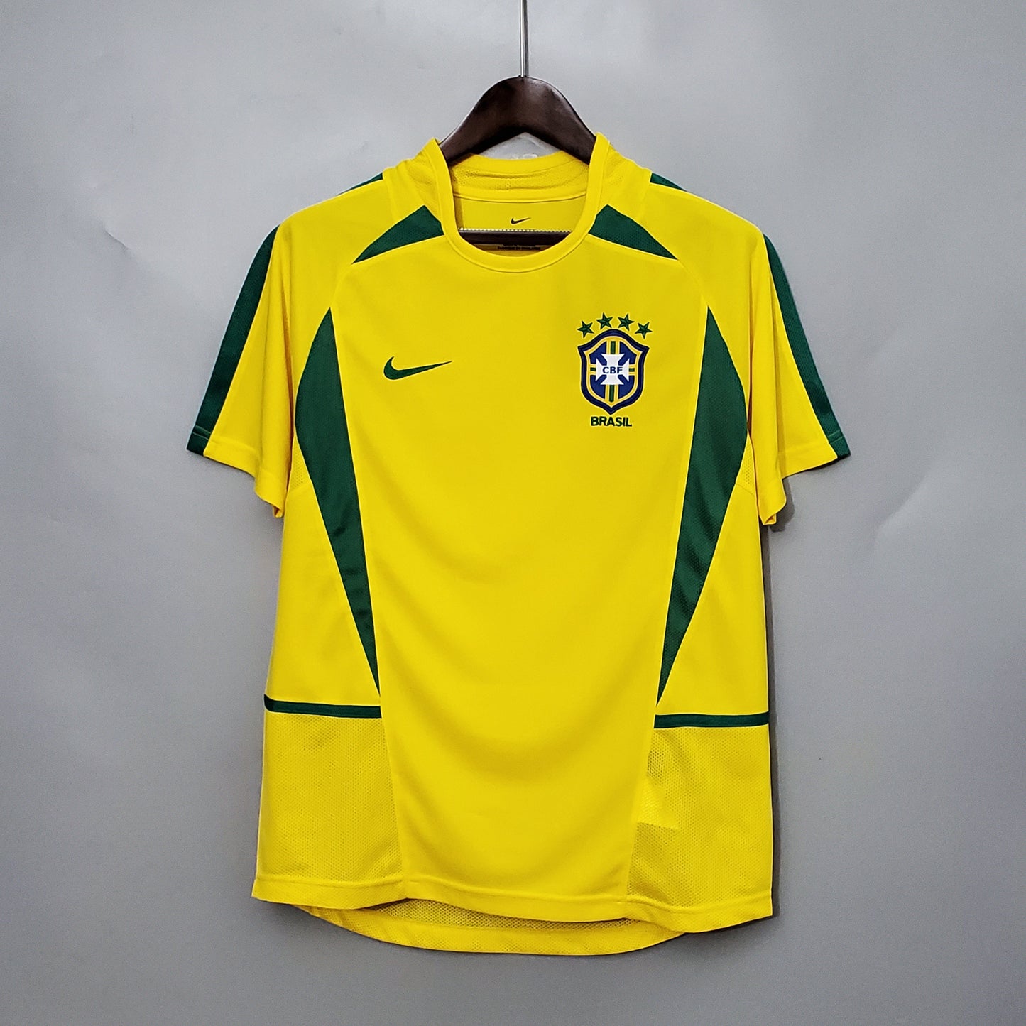 Brazil Retro Home Soccer Jersey World Cup 2002