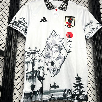 Japan Naruto Uzumaki Special Edition Soccer Jersey 2024/25 - White
