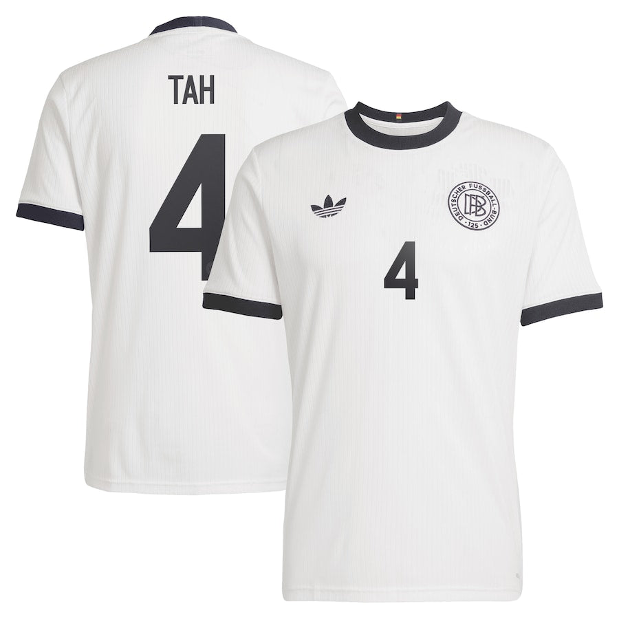 Germany 125 Anniversary Jonathan Tah 4 Home Soccer Jersey 2024-2025