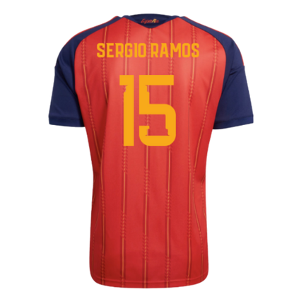 Spain Sergio Ramos 15 Home Soccer Jersey World Cup 2026
