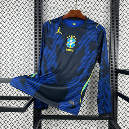 Brazil Long Sleeve Away Soccer Jersey World Cup 2026