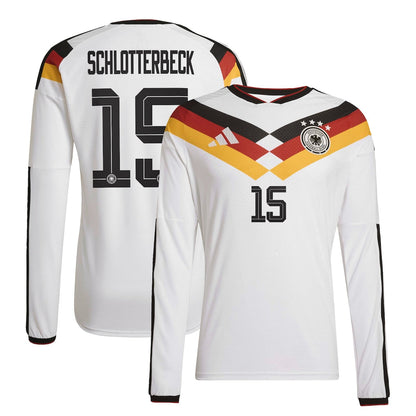 Germany Nico Schlotterbeck 15 Long Sleeve Home Soccer Jersey World Cup 2026