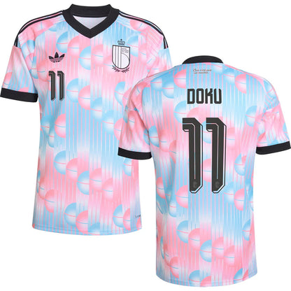 Belgium Jeremy Doku 11 Away Soccer Jersey World Cup 2026