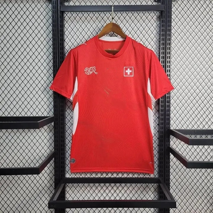 Switzerland Noah Okafor 9 Home Soccer Jersey World Cup 2026