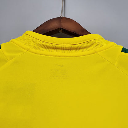Brazil Retro Home Soccer Jersey World Cup 2002