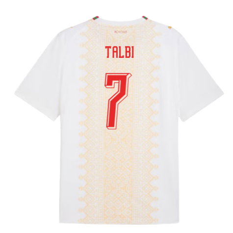 Morocco Chemsdine Talbi 7 Away Soccer Jersey World Cup 2026