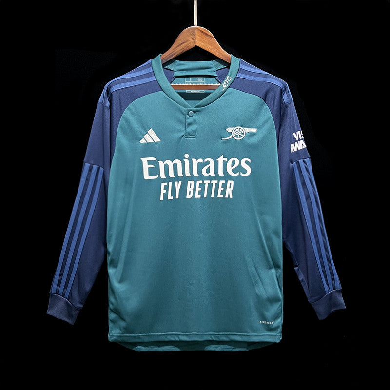 Arsenal Bukayo Saka 7 Long Sleeve Third Soccer Jersey 2023/24
