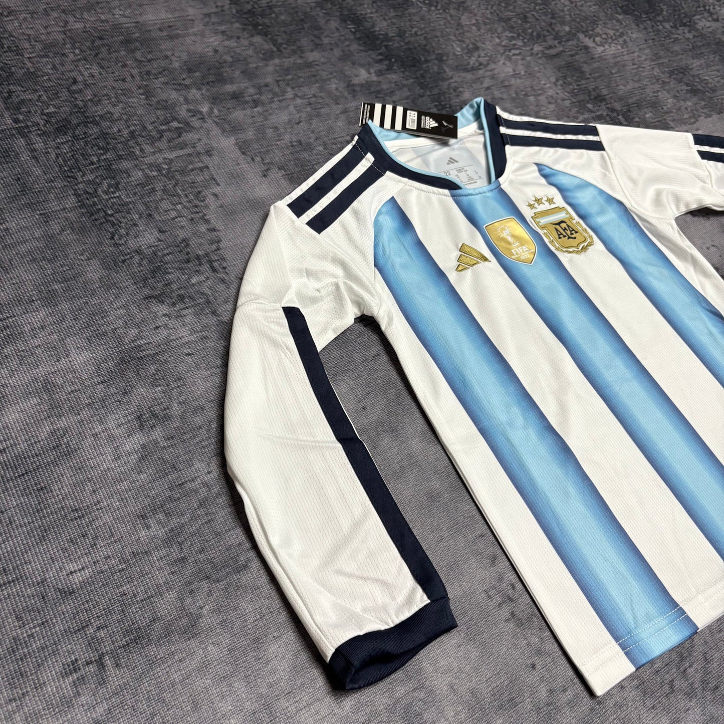 Argentina Kids Long Sleeve Home Soccer Jersey World Cup 2026