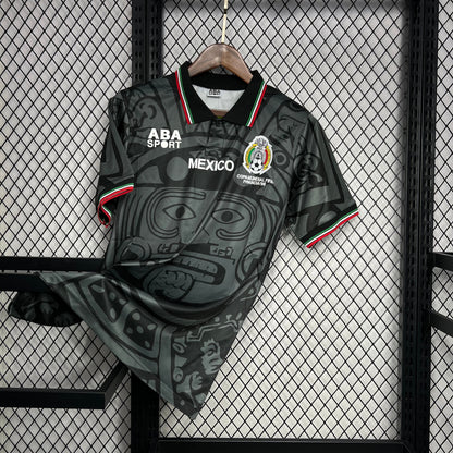 Mexico Retro Fourth Soccer Jersey 1998-1999 - Black