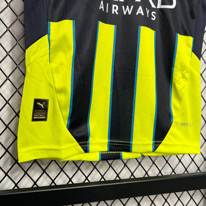 Man City Erling Haaland 9 Kids Away Soccer Jersey 2024/25