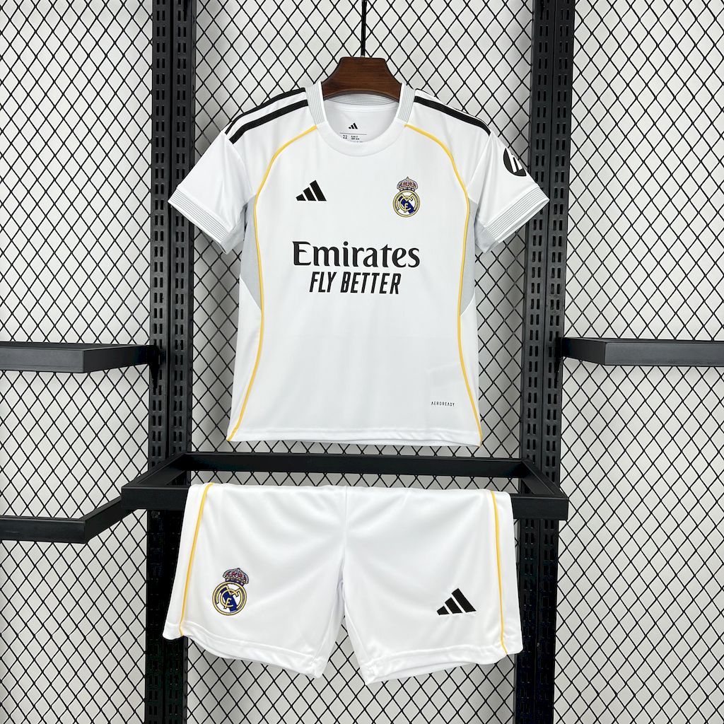 Real Madrid Jude Bellingham 5 Kids Home Soccer Jersey 2025-2026