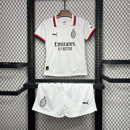 AC Milan Christian Pulisic 11 Kids Away Soccer Jersey 2024/25