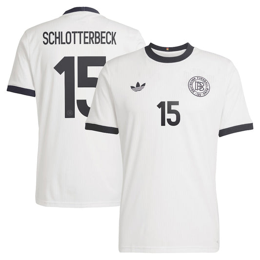 Germany 125 Anniversary Nico Schlotterbeck 15 Home Soccer Jersey 2024-2025