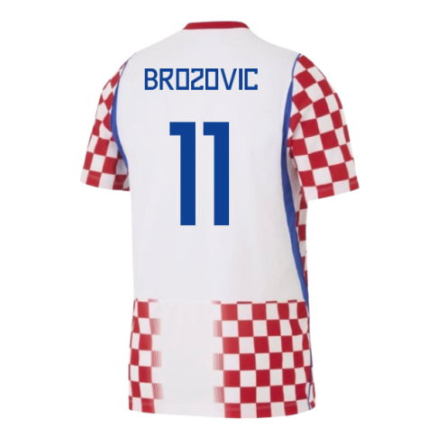Croatia Marcelo Brozovic 11 Home Soccer Jersey World Cup 2026