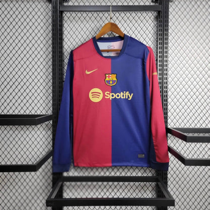 FC Barcelona Lamine Yamal 19 Long Sleeve Home Soccer Jersey 2024/25