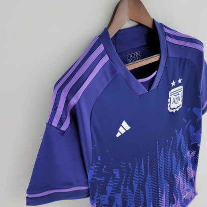 Argentina Lionel Messi 10 Kids Away Soccer Jersey 2022/23