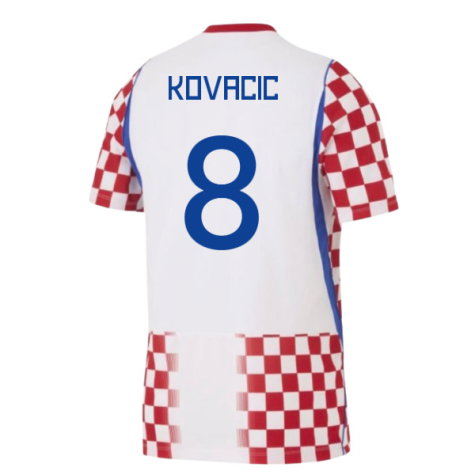 Croatia Mateo Kovacic 8 Home Soccer Jersey World Cup 2026